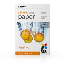 ColorWay High Glossy Photo Paper, 50 sheets, A4, 230 g hinta ja tiedot | Vihkot, muistikirjat ja paperit | hobbyhall.fi