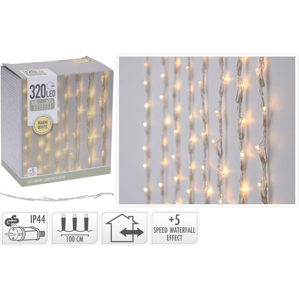 Valoverho 320 led hinta ja tiedot | Jouluvalot | hobbyhall.fi