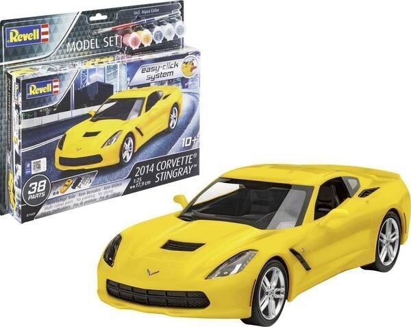 Revell Model Kit 2014 Corvette Stingray Easy-Click hinta ja tiedot | LEGOT ja rakennuslelut | hobbyhall.fi