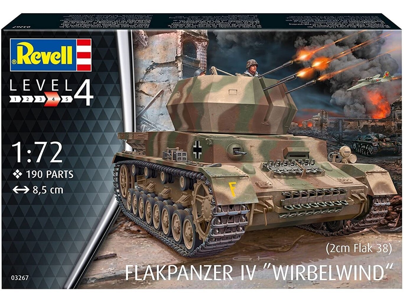 Revell liimattava malli Flakpanzer IV Wirbelwind 1:72 hinta ja tiedot | LEGOT ja rakennuslelut | hobbyhall.fi