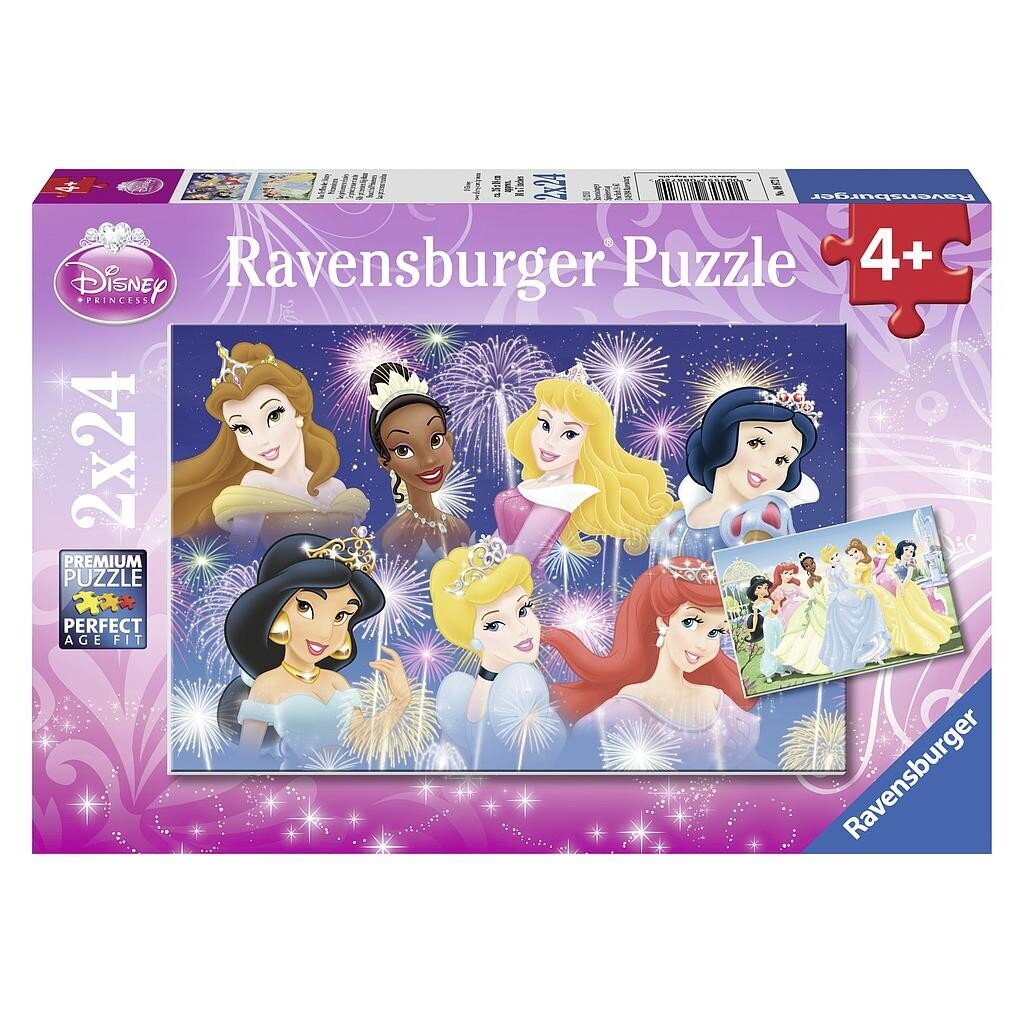 Ravensburger palapeli 2x24 kpl Prinsessa hinta ja tiedot | Palapelit | hobbyhall.fi