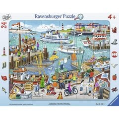 Ravensburger palapeli 24 kpl Päivä satamassa hinta ja tiedot | Palapelit | hobbyhall.fi