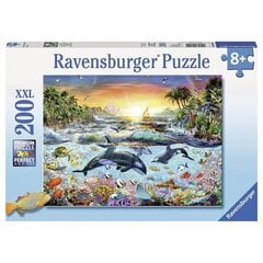 Ravensburger palapeli 200 kpl Dolphins hinta ja tiedot | Palapelit | hobbyhall.fi