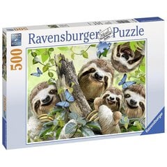 Ravensburger palapeli 500 kpl Sloth selfie hinta ja tiedot | Palapelit | hobbyhall.fi