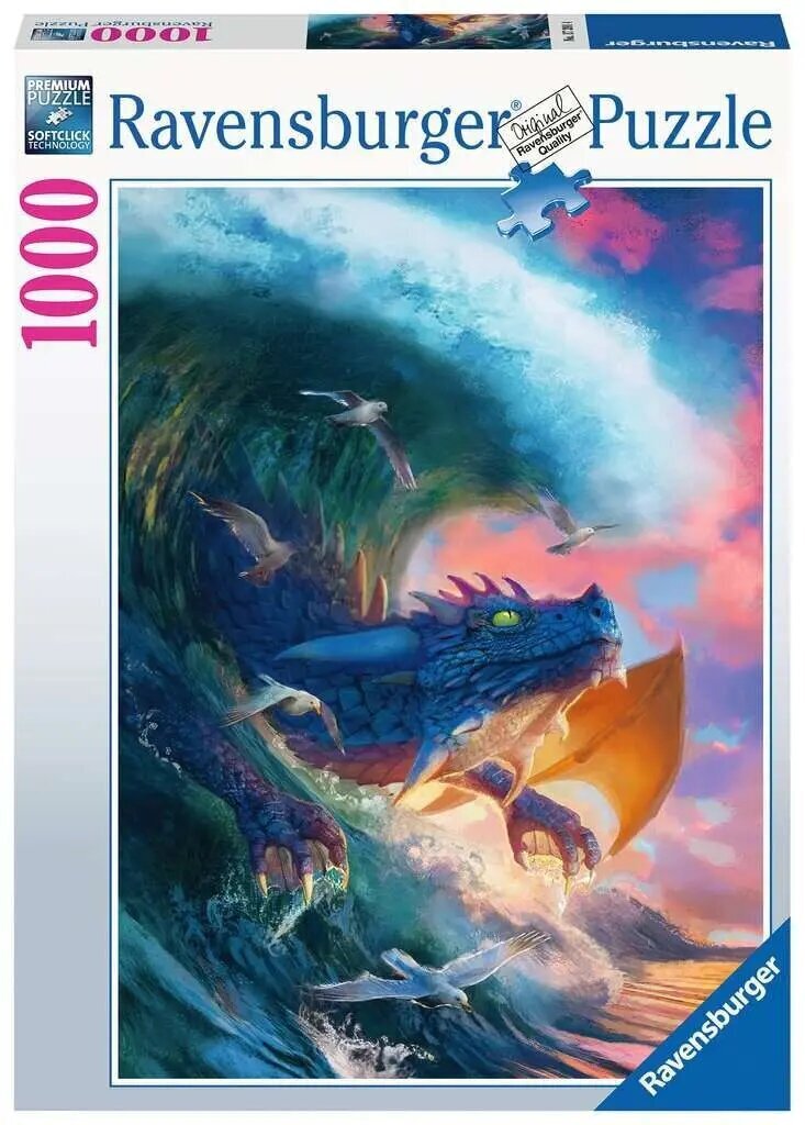 Ravensburger palapeli 1000 kappaletta Dragon kilpailu hinta ja tiedot | Palapelit | hobbyhall.fi