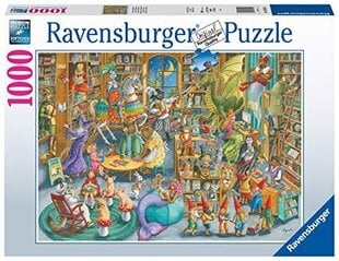 Ravensburger palapeli 1000 palaa Midnight Libraryssa hinta ja tiedot | Palapelit | hobbyhall.fi