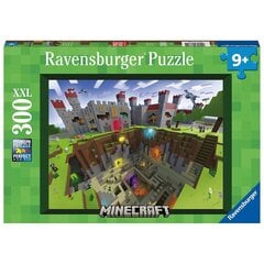 Ravensburger palapeli 300 kpl Minecraft landlohi hinta ja tiedot | Palapelit | hobbyhall.fi