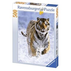 Ravensburger palapeli 500 osaa Tiger in the snow hinta ja tiedot | Palapelit | hobbyhall.fi