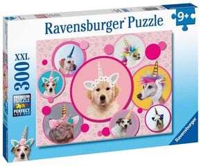 Ravensburger palapeli 300 kpl Yksisarviskoiria hinta ja tiedot | Palapelit | hobbyhall.fi