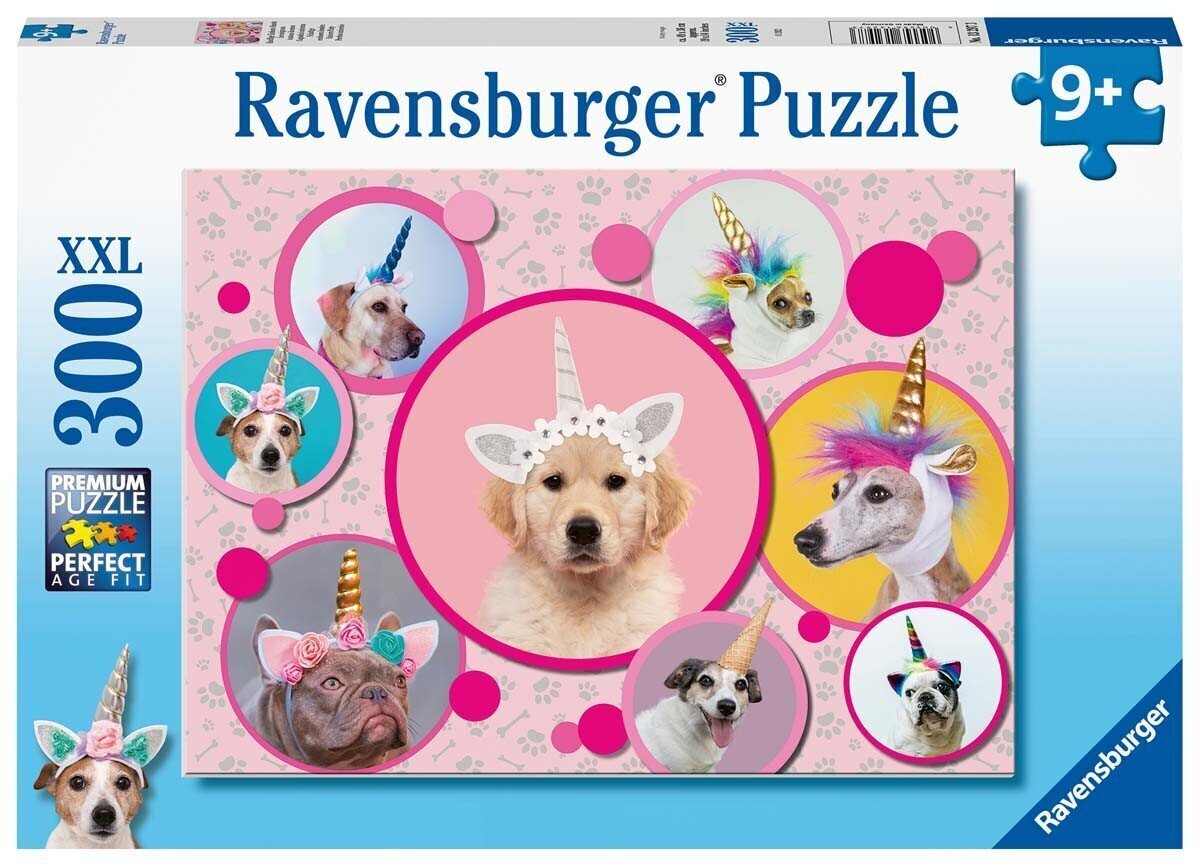 Ravensburger palapeli 300 kpl Yksisarviskoiria hinta ja tiedot | Palapelit | hobbyhall.fi