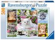 Ravensburger palapeli 500 kpl Kitties korissa hinta ja tiedot | Palapelit | hobbyhall.fi