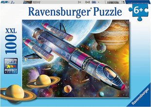 Ravensburger palapeli 100 kpl Tehtävä avaruudessa hinta ja tiedot | Palapelit | hobbyhall.fi