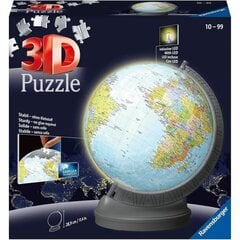 Ravensburger 3D pulmapallo valaistuksella 540 kpl Globe hinta ja tiedot | Palapelit | hobbyhall.fi