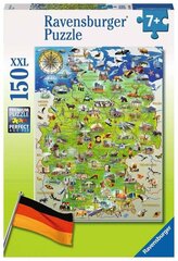 Ravensburger palapeli 150 kpl Saksan maakartta hinta ja tiedot | Palapelit | hobbyhall.fi