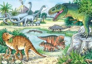 Ravensburger palapeli 2x24 kpl Dinosaurukset hinta ja tiedot | Palapelit | hobbyhall.fi