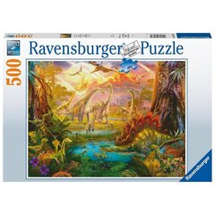 Ravensburger palapeli 500 kpl Dinosaur Land hinta ja tiedot | Palapelit | hobbyhall.fi