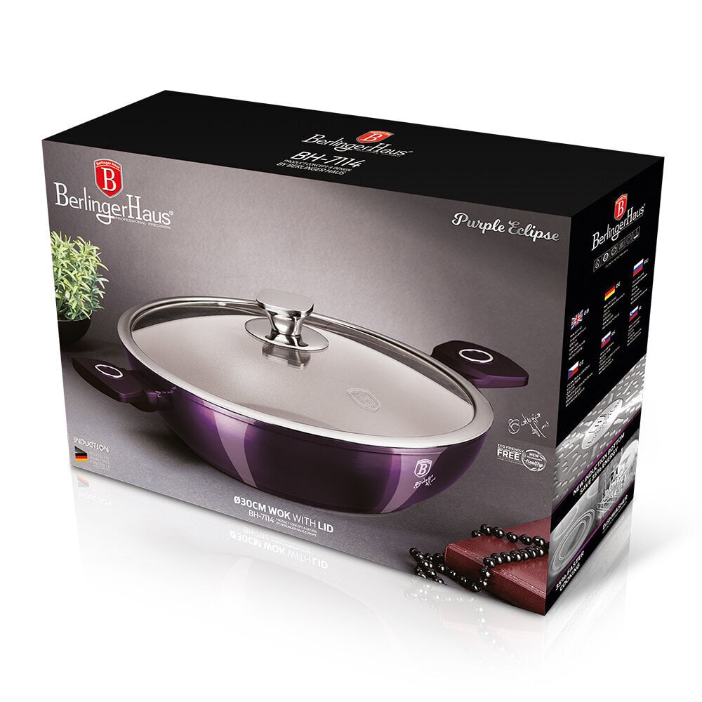 Berlinger Haus WOK-pannu kannella, 30 cm hinta ja tiedot | Kattilat ja painekattilat | hobbyhall.fi