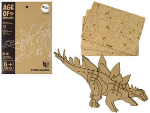 3D puinen palapeli Stegosaurus, 41 osaa hinta ja tiedot | Palapelit | hobbyhall.fi
