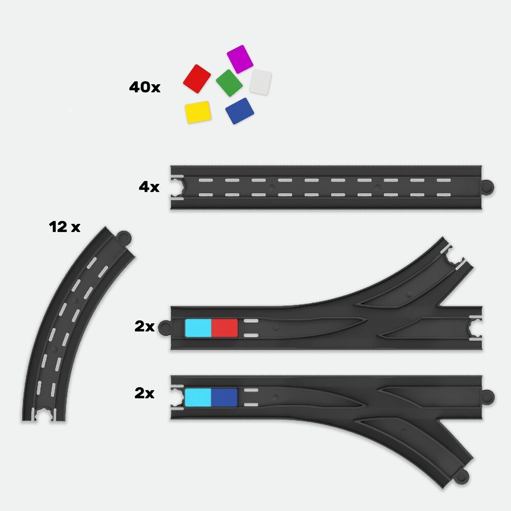 Intelino Track jatkosarja valkoinen hinta ja tiedot | Poikien lelut | hobbyhall.fi