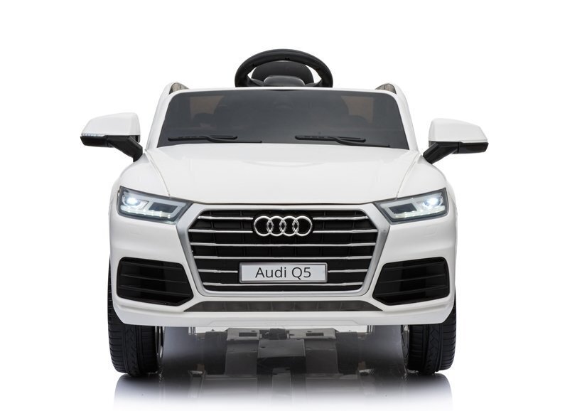 Audi Q5 yksipaikkainen sähköauto lapsille, valkoinen hinta ja tiedot | Lasten sähköautot | hobbyhall.fi
