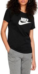 Nike naisten T-paita NSW TEE ESSNTL ICON FUTURA, musta hinta ja tiedot | Naisten T-paidat | hobbyhall.fi