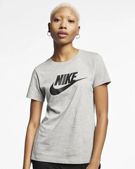 Nike naisten urheilupaita NSW TEE ESSNTL ICON FUTURA, harmaa hinta ja tiedot | Naisten T-paidat | hobbyhall.fi