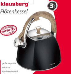 Klausberg vedenkeitin, 3L hinta ja tiedot | Kahvipannut ja teekannut | hobbyhall.fi