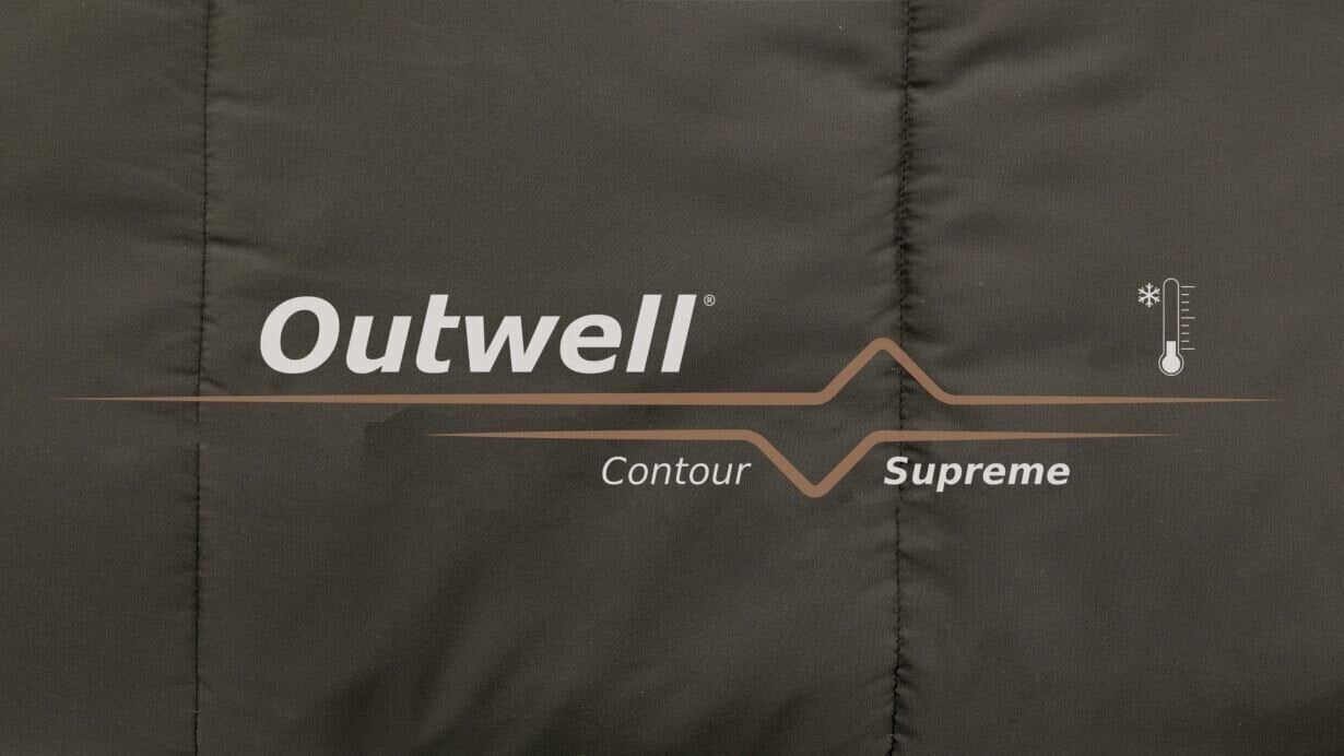 Makuupussi Outwell Contour Supreme, 220x85 cm, ruskea hinta ja tiedot | Makuupussit | hobbyhall.fi