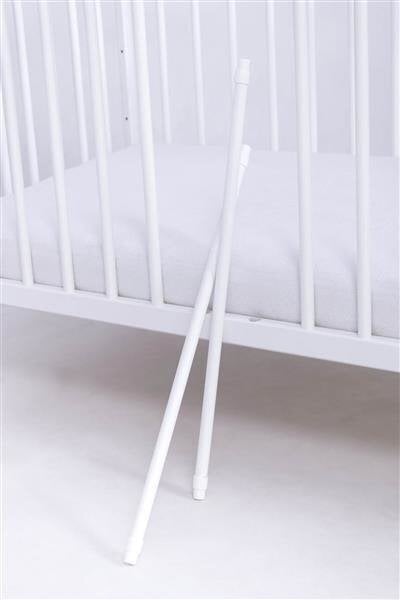 Vauvansänky, 124x65x88 cm, valkoinen hinta ja tiedot | Pinnasängyt | hobbyhall.fi