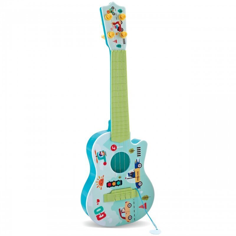 Woopie akustinen kitara lapsille, vihreä, 43 cm hinta ja tiedot | Kehittävät lelut | hobbyhall.fi