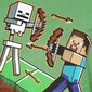 Minecraft Steve ja luuranko lasten paita hinta ja tiedot | Poikien paidat | hobbyhall.fi