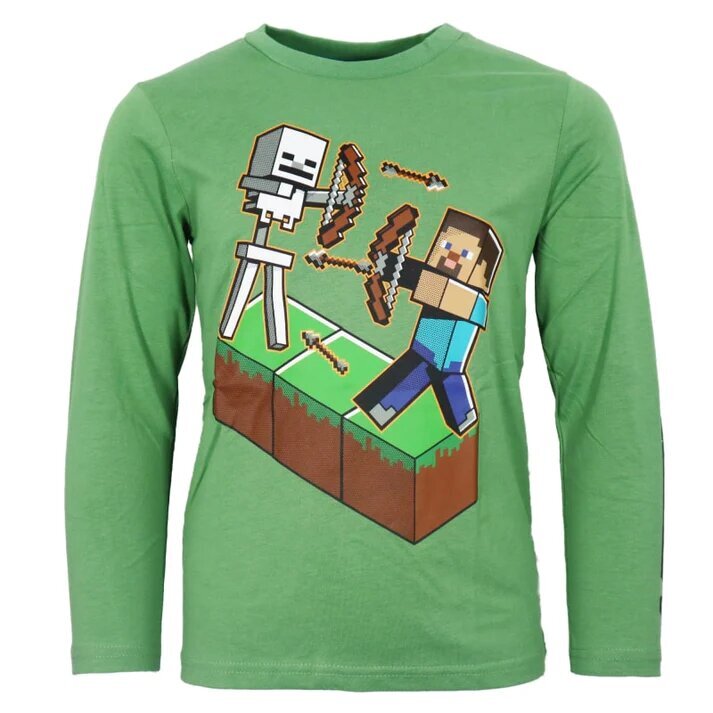 Minecraft Steve ja luuranko lasten paita hinta ja tiedot | Poikien paidat | hobbyhall.fi
