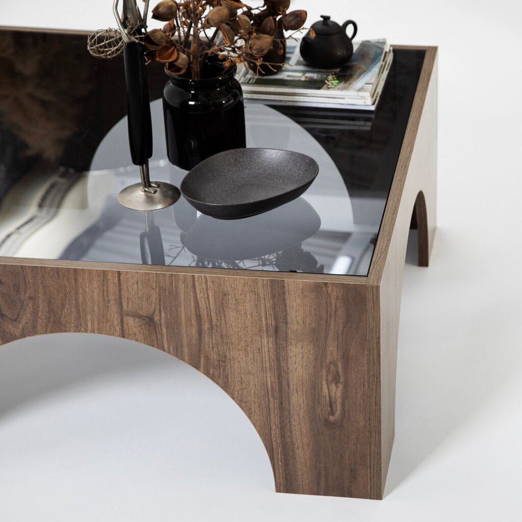 Sohvapöytä, Asir, 37x50 cm, tummanharmaa/tummanruskea hinta ja tiedot | Sohvapöydät | hobbyhall.fi