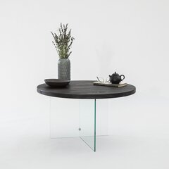 Sohvapöytä, Asir, 70x40 cm, harmaa/läpinäkyvä hinta ja tiedot | Sohvapöydät | hobbyhall.fi