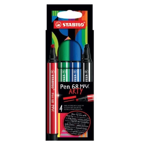 Stabilo huopakynät Pen 68 Arty, 4 kpl hinta ja tiedot | Kirjoitusvälineet | hobbyhall.fi