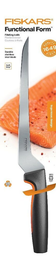 Fiskars Functional Form Fileointiveitsi 21 cm hinta ja tiedot | Veitset ja tarvikkeet | hobbyhall.fi