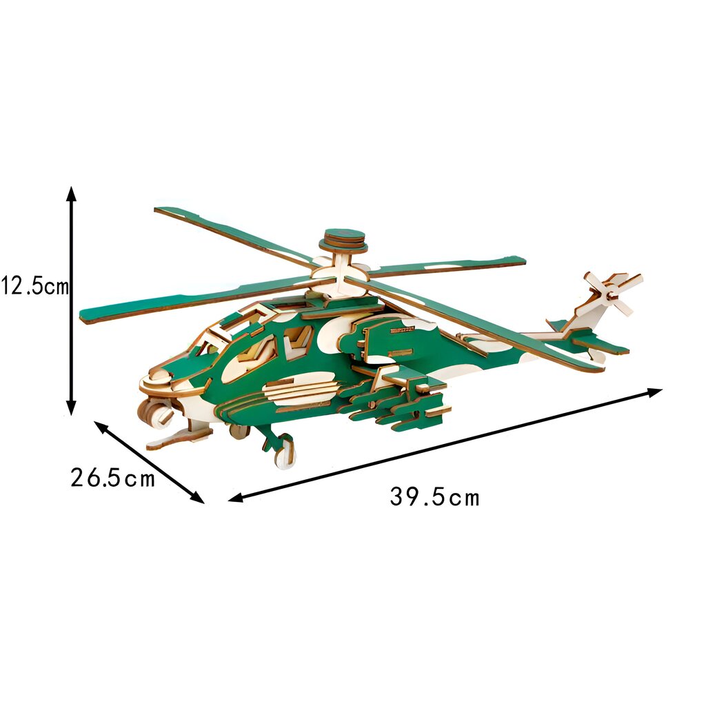 4in1 3D-puusimulaatiohelikopterit ja -lentokonesarja LIVMAN H-53 hinta ja tiedot | Kehittävät lelut | hobbyhall.fi