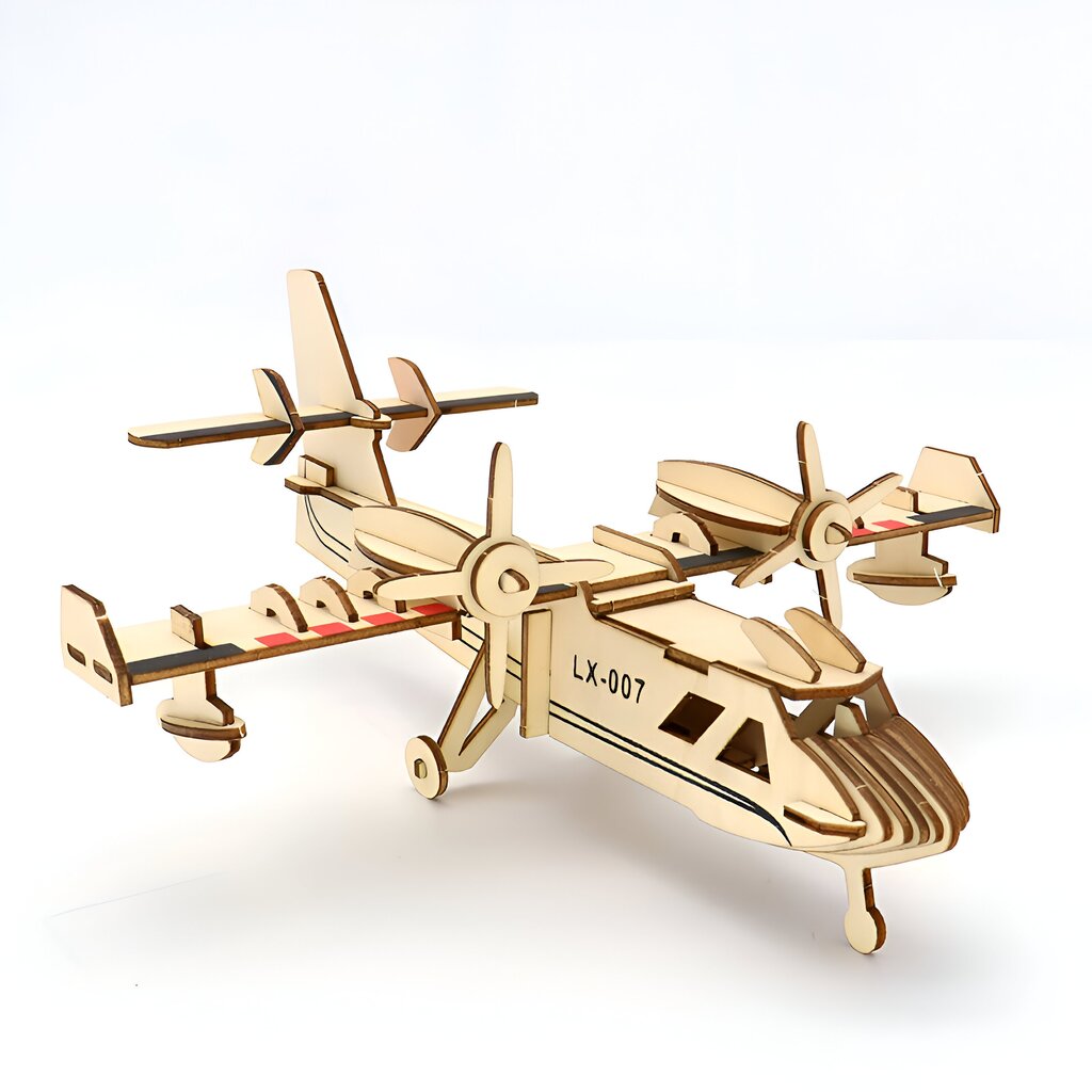 4in1 3D-puusimulaatiohelikopterit ja -lentokonesarja LIVMAN H-53 hinta ja tiedot | Kehittävät lelut | hobbyhall.fi