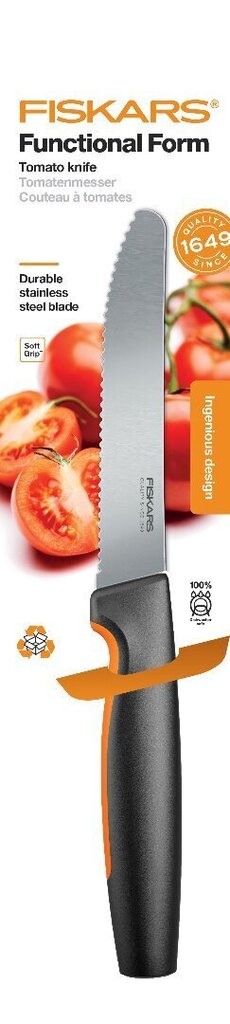 Fiskars Functional Form Tomaattiveitsi 12 cm hinta ja tiedot | Veitset ja tarvikkeet | hobbyhall.fi