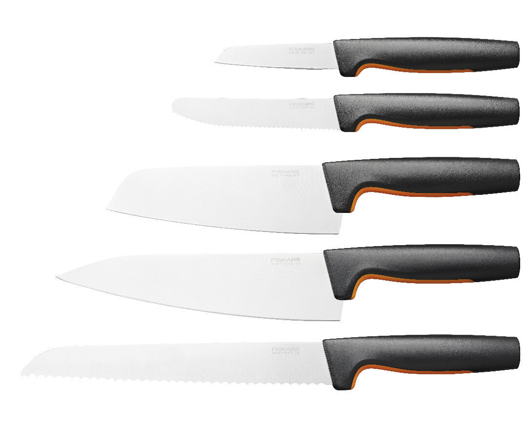 Fiskars Functional Form -veitsisetti, 5 osaa hinta ja tiedot | Veitset ja tarvikkeet | hobbyhall.fi