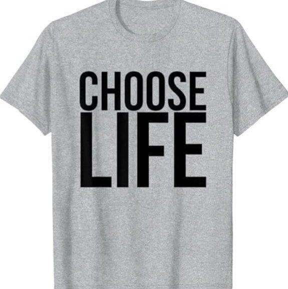 T-paita Choose Life, harmaa hinta ja tiedot | Naisten aluspaidat | hobbyhall.fi