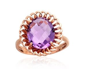 Kultainen sormus Diamond Sky Royal Amethyst 14 karaatin kultaa hinta ja tiedot | Sormukset | hobbyhall.fi