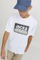 T-paita Jack & Jones 12253442WHITE-M hinta ja tiedot | Miesten T-paidat | hobbyhall.fi