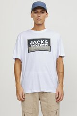 T-paita Jack & Jones 12253442WHITE-M hinta ja tiedot | Miesten T-paidat | hobbyhall.fi