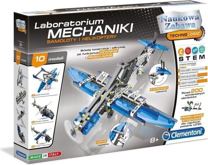 Clementoni Laboratory of Mechanics Airplanes and Helicopters (60950) hinta ja tiedot | LEGOT ja rakennuslelut | hobbyhall.fi