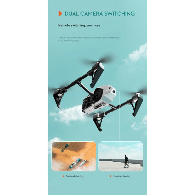 KS66 drone 8K HD -kameralla, 5G Wi-Fi hinta ja tiedot | Dronet | hobbyhall.fi