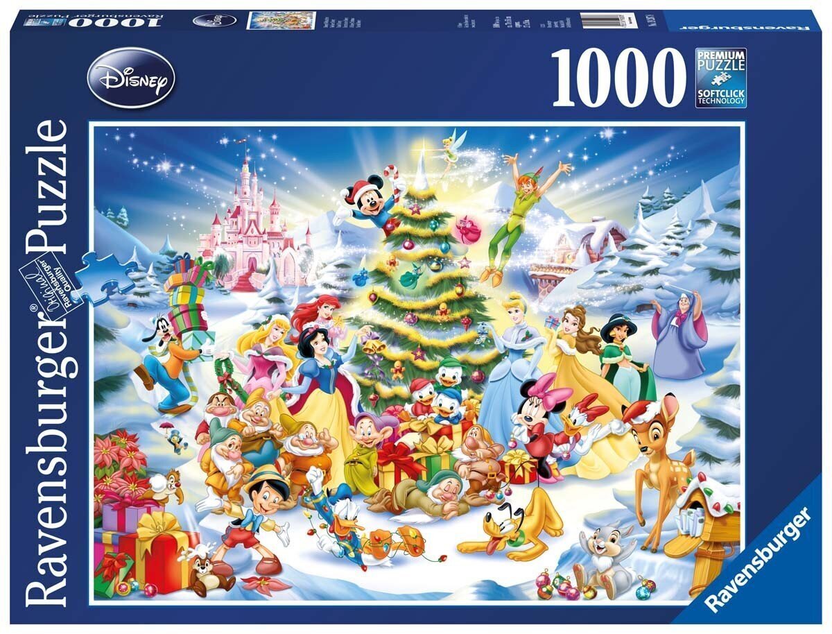 Ravensburger Puzzle A Disney Christmas 1000p 19287 hinta ja tiedot | Palapelit | hobbyhall.fi