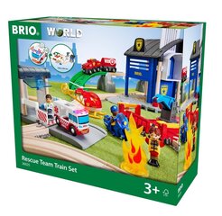 Brio Rescue Team Train Set 63602500 hinta ja tiedot | LEGOT ja rakennuslelut | hobbyhall.fi