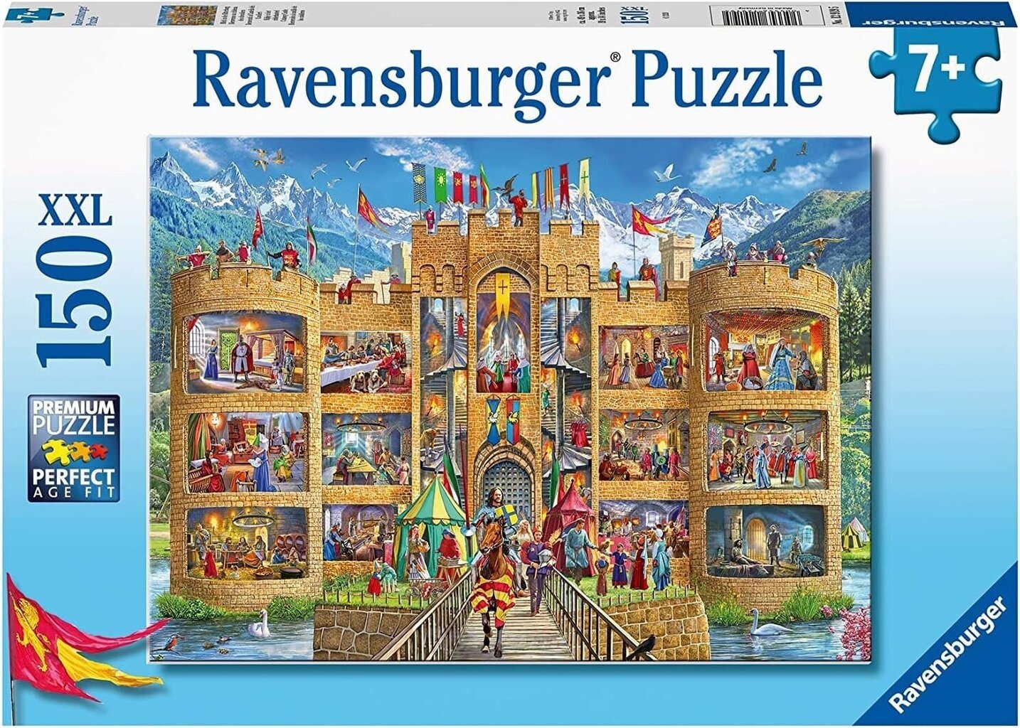 Ravensburger Puzzle Cutwayn linna 150pc 12919 hinta ja tiedot | Palapelit | hobbyhall.fi