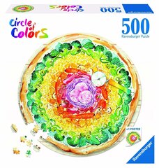 Ravensburger Puzzle Circle of Colors Pizza 500pc 17347 hinta ja tiedot | Palapelit | hobbyhall.fi